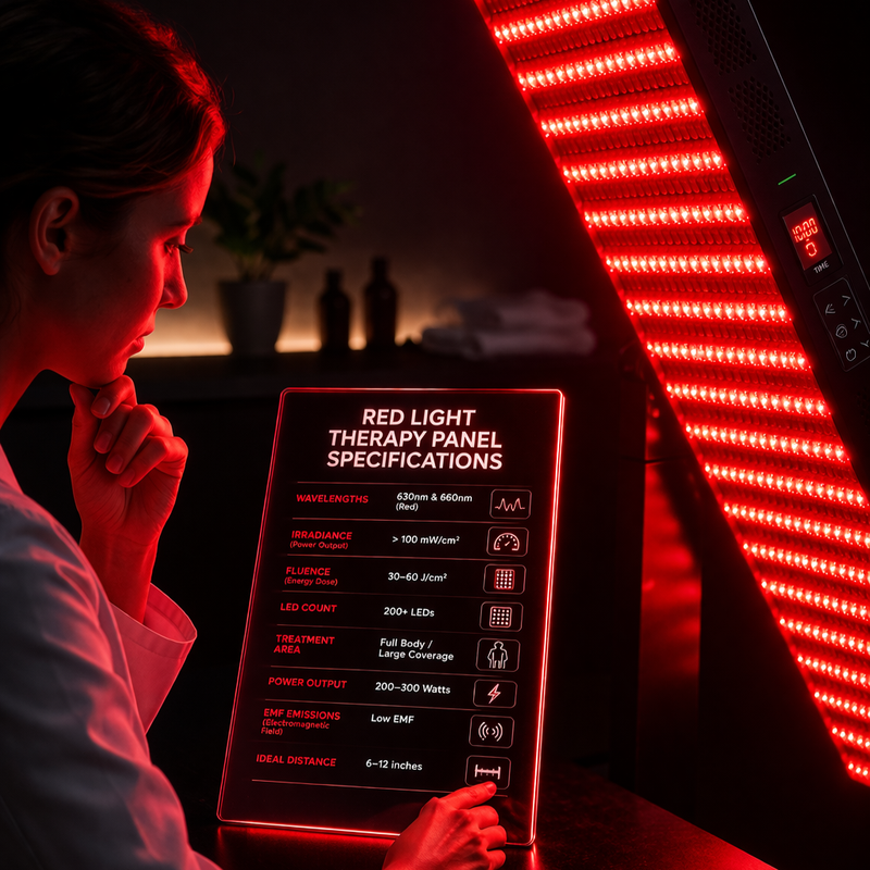 How to read Red Light Therapy Panel Specifications